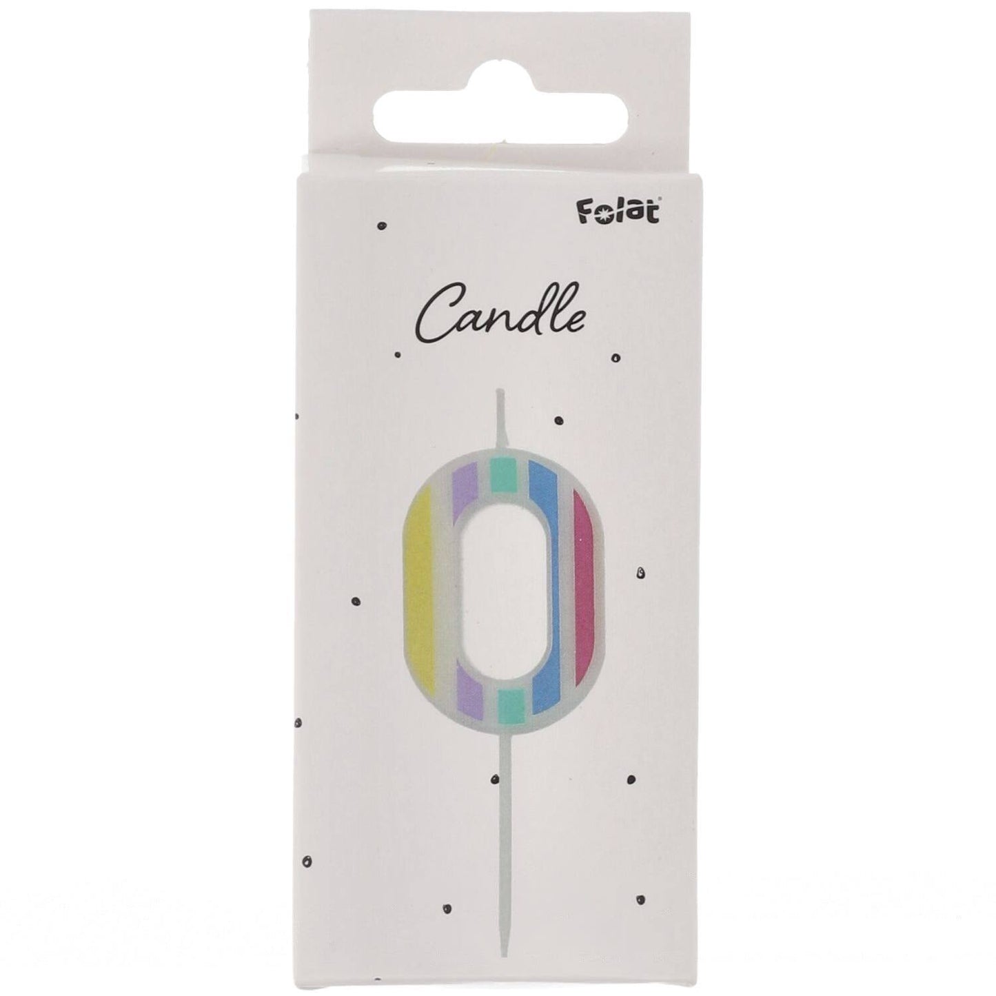 Candle Pastel Number 0 Multicolour