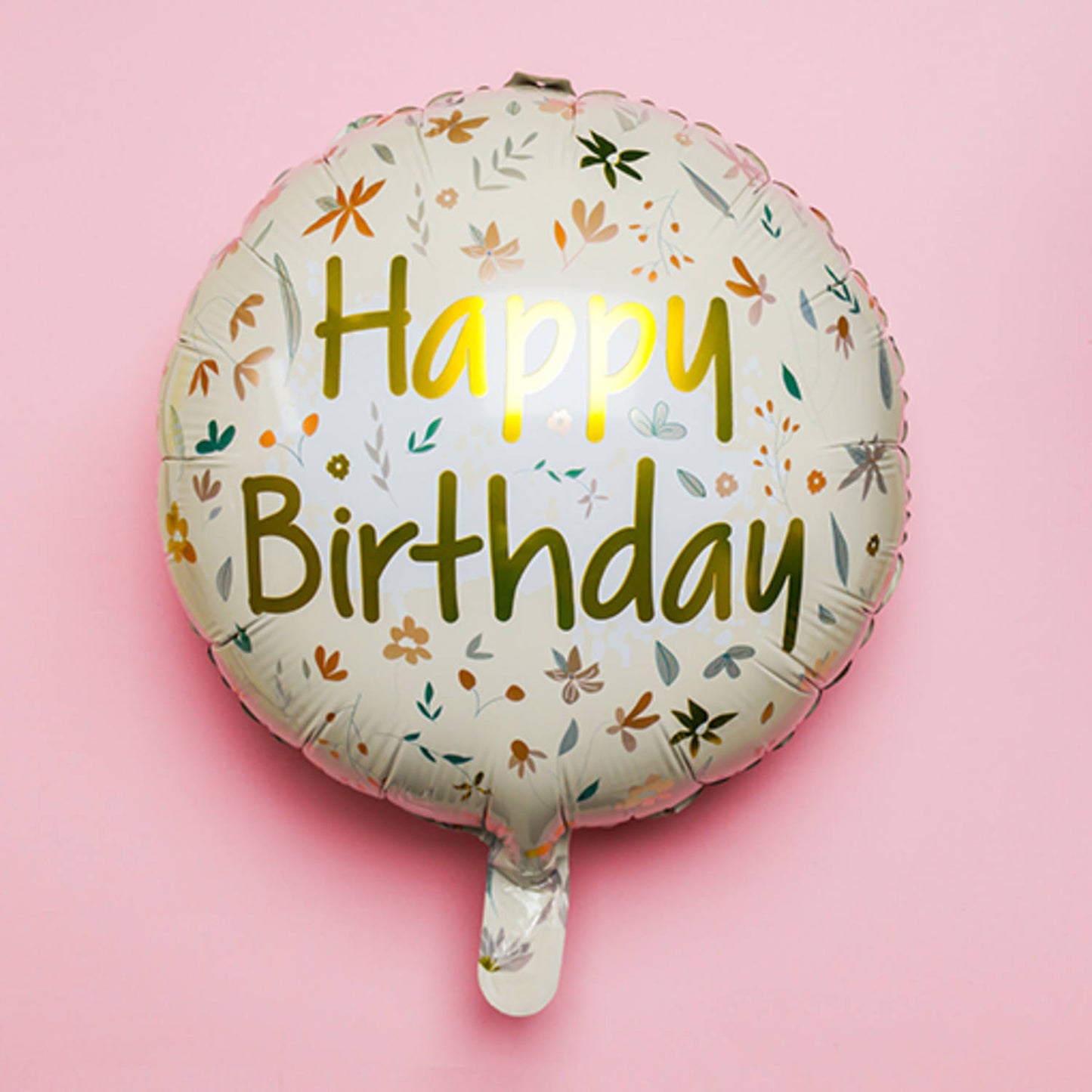 Foil Balloon Birthday Cute Flowers Pink