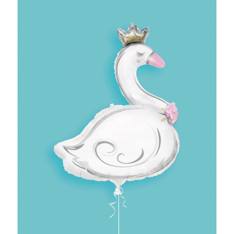 Ballon foil CYGNE COURONNE 107 cm