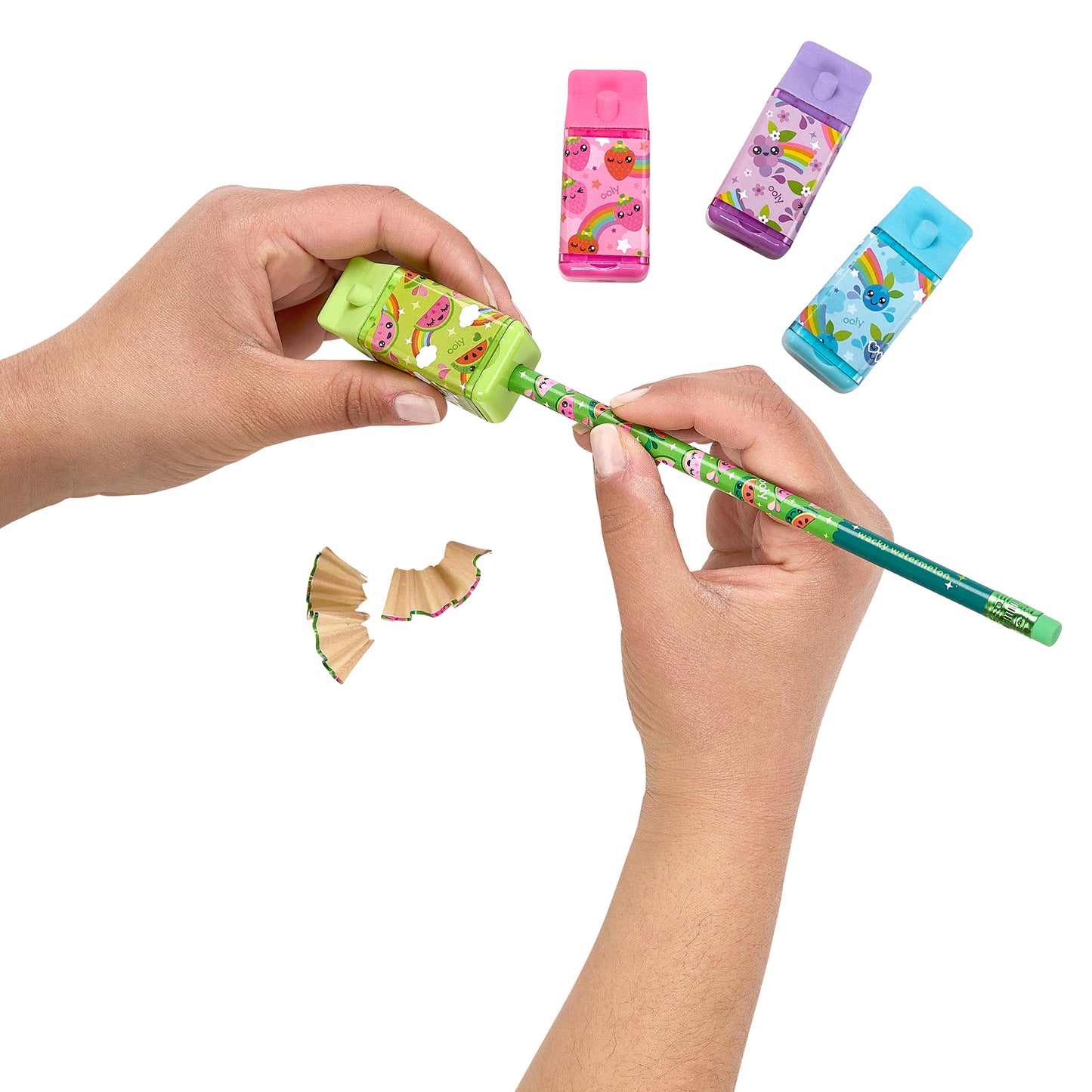 Lil’ Juicy Box Scented Erasers + Sharpeners