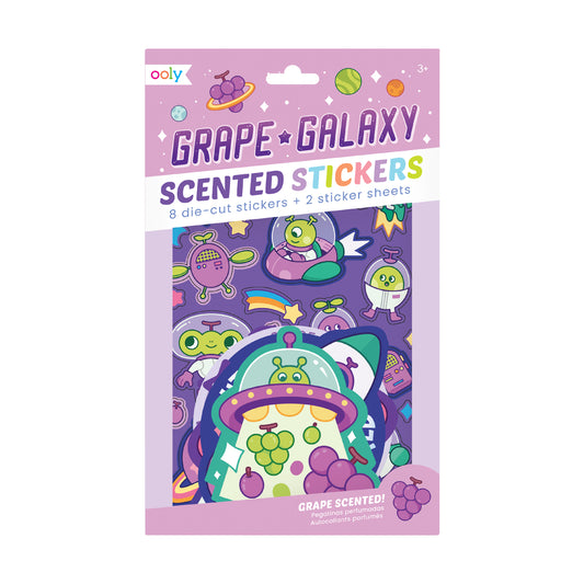 Grape Galaxy scented stickers