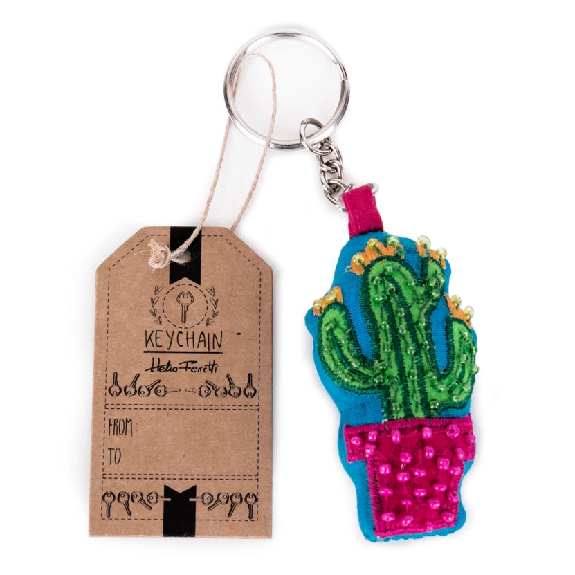 Boho Embroidery Key Chain Hf