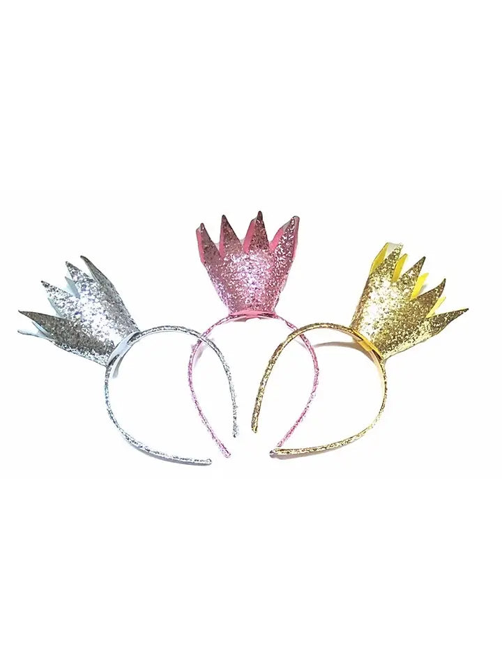 Giant Crown Headband - Silver