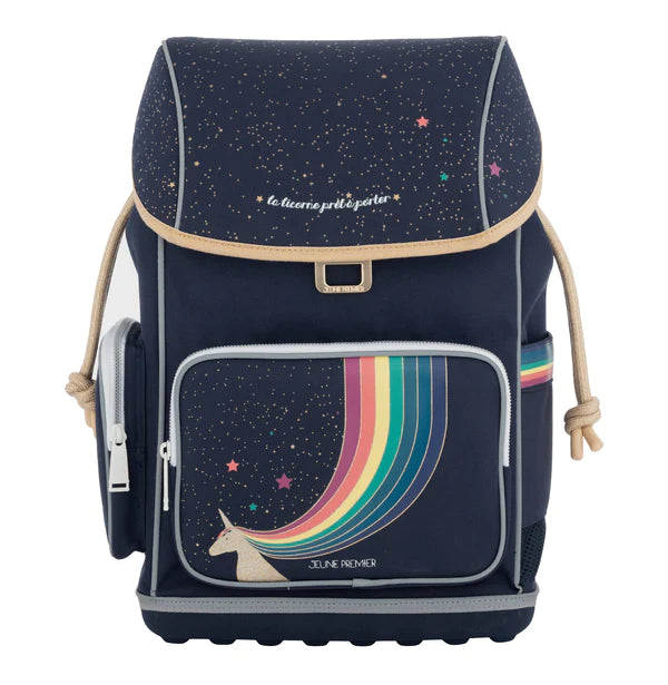 Ergonomic School Backpack - Unicorn Gold