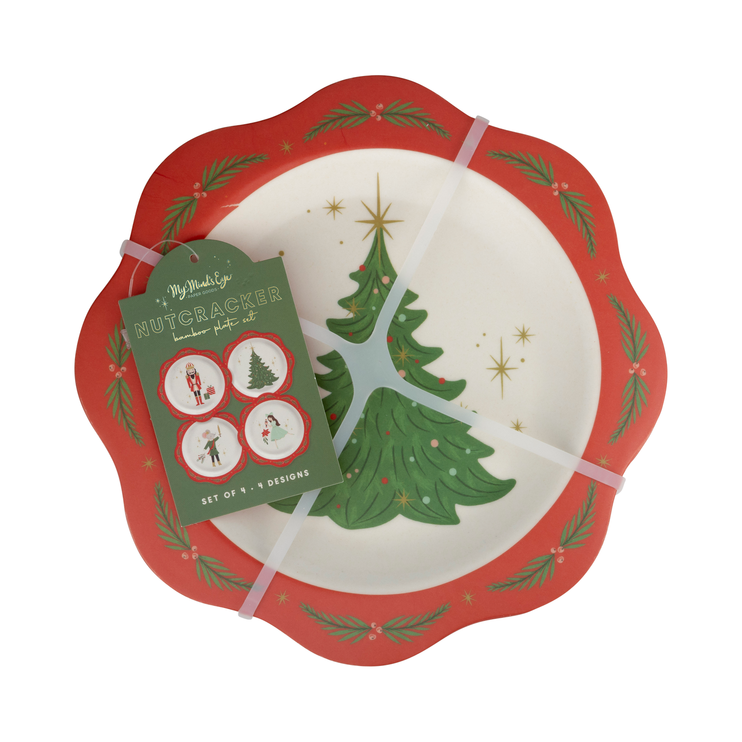 My Mind’s Eye - NUT1143 - Nutcracker Bamboo 9" Plate Set