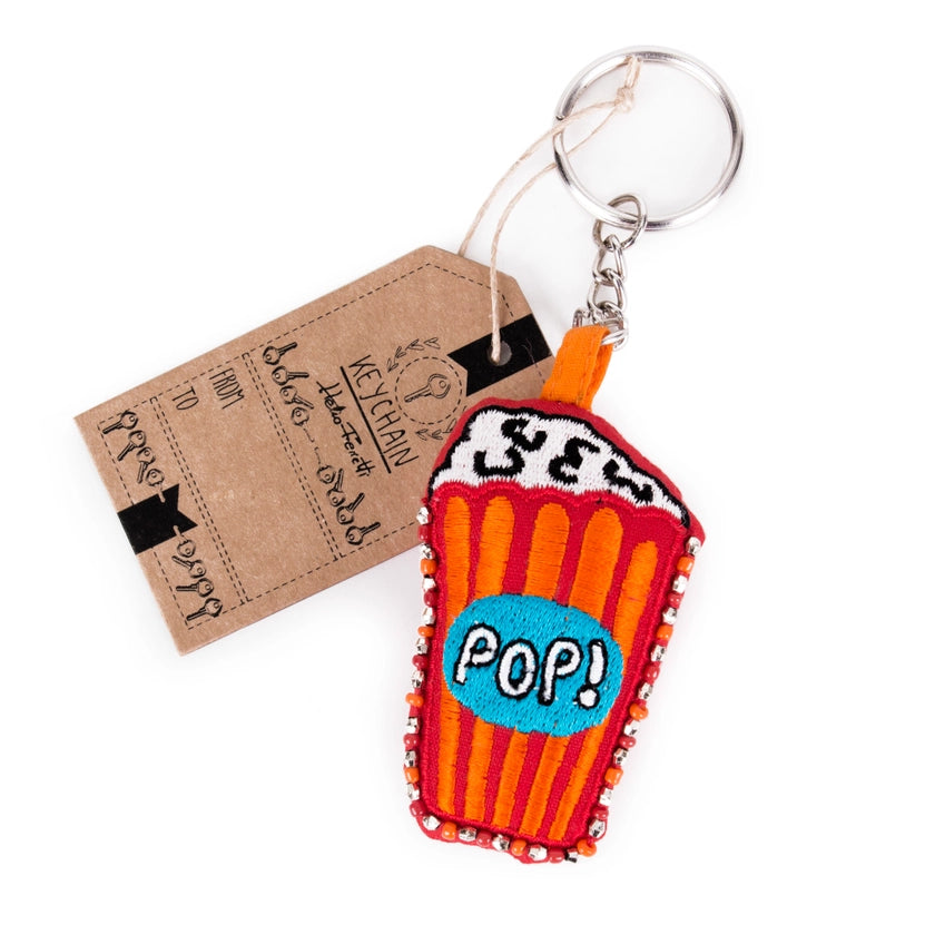 Boho Embroidery Key Chain Hf