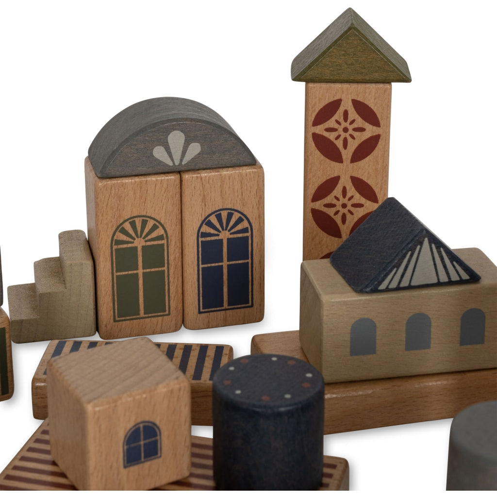 WOODEN BUILDING BLOCKS WITH PRINT