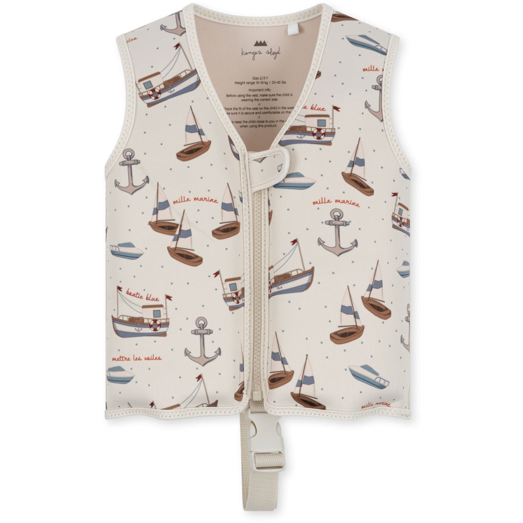 Neoprene Float Vest Frill - Sail Away