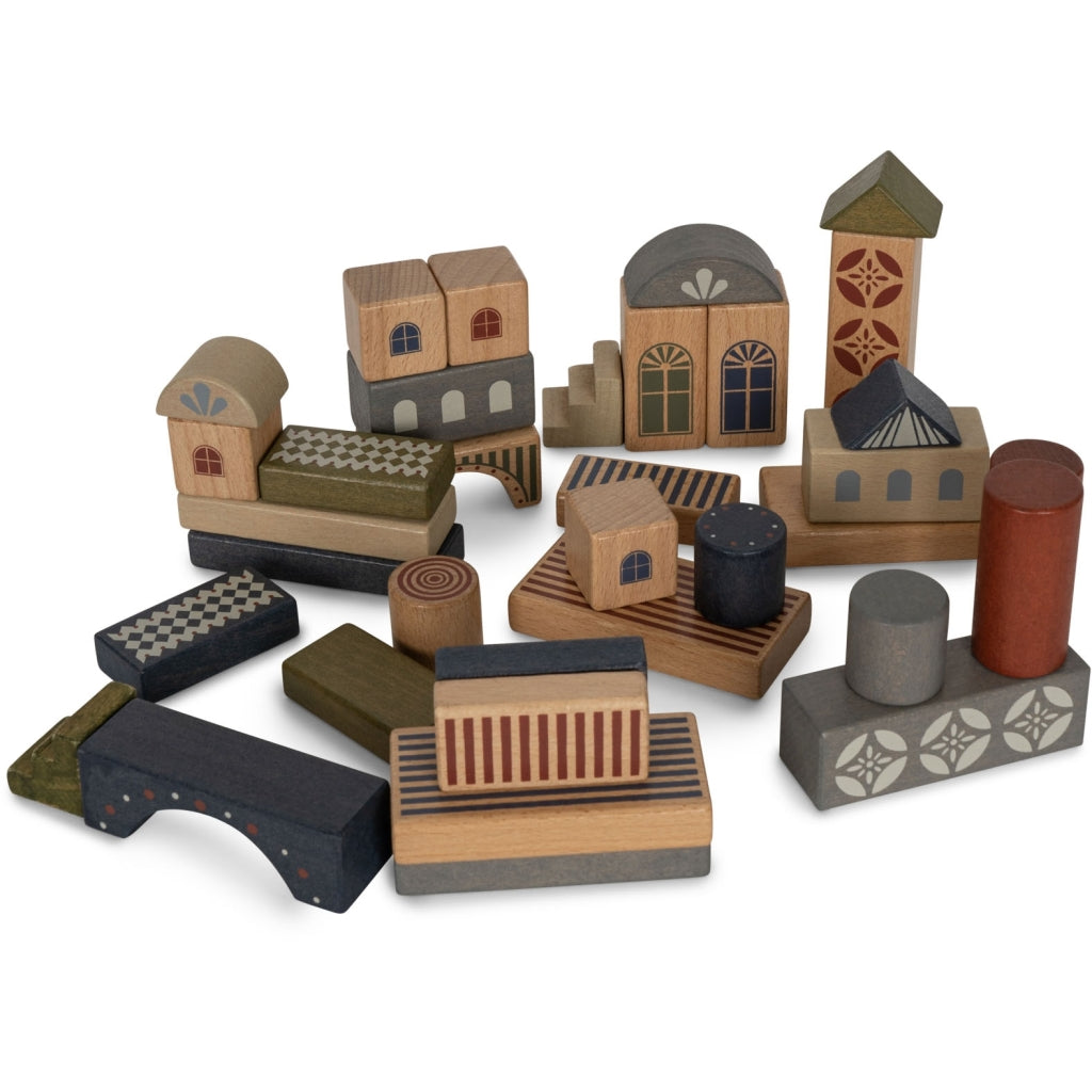 WOODEN BUILDING BLOCKS WITH PRINT