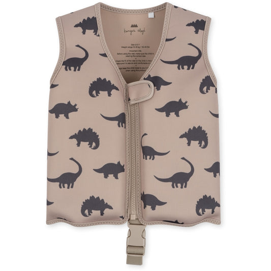 Neoprene Float Vest Frill - Dino Silhoutte