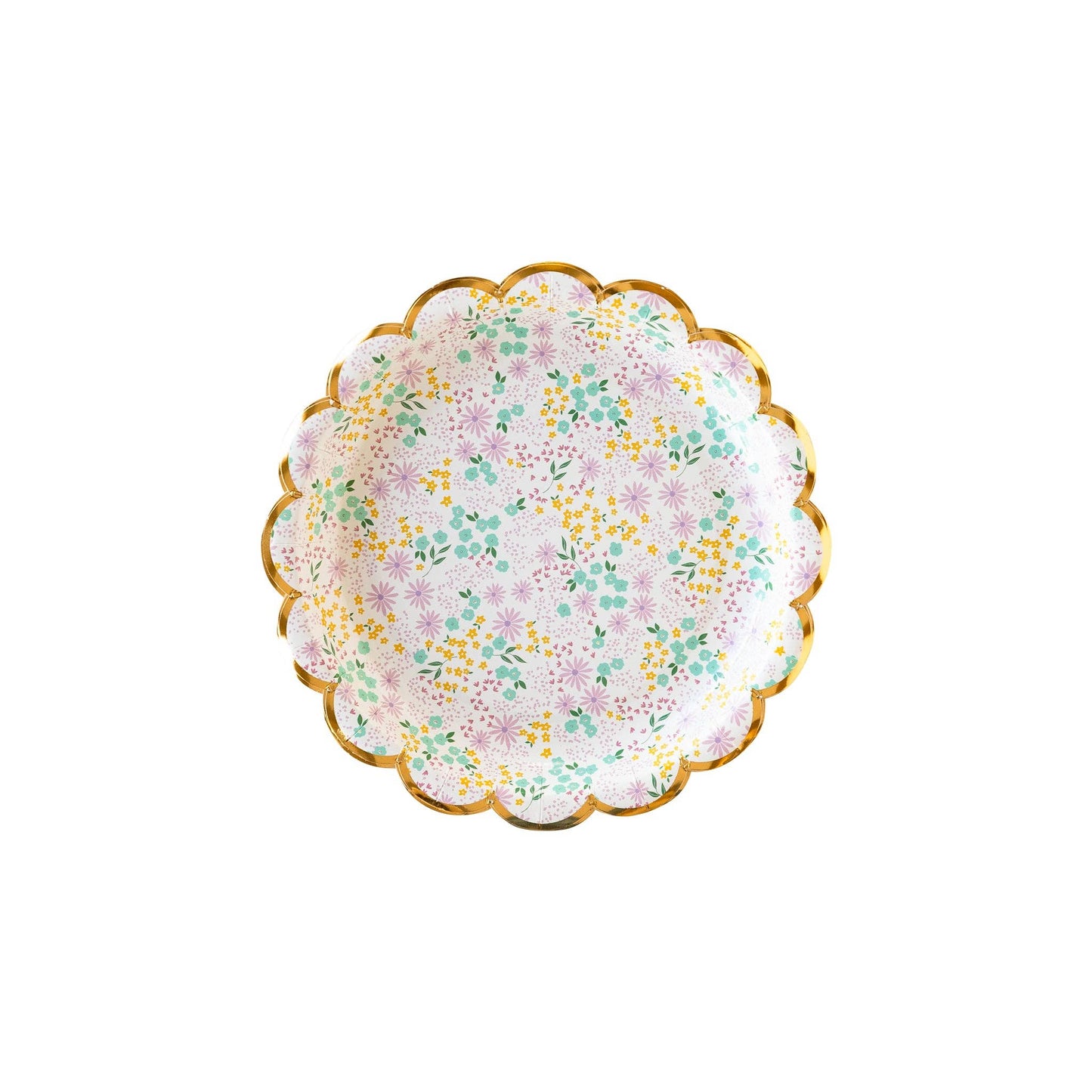 My Mind’s Eye - PGB943 - Ditsy Floral Round Scallop 7" Plate