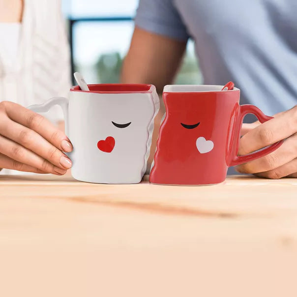 Large Matching Couples Mugs Gift Set, Romantic Present for Special Occasions.