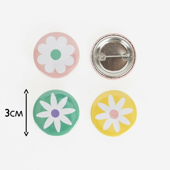 BADGES -  FLOWERS DAISIES