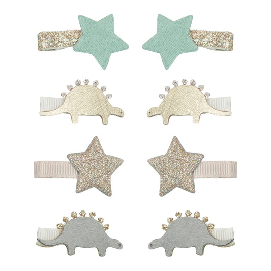 MINI HAIR CLIPS -DREAMER DINO (8 PACK)