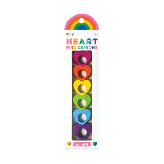 Heart Ring Crayons - Set of 6