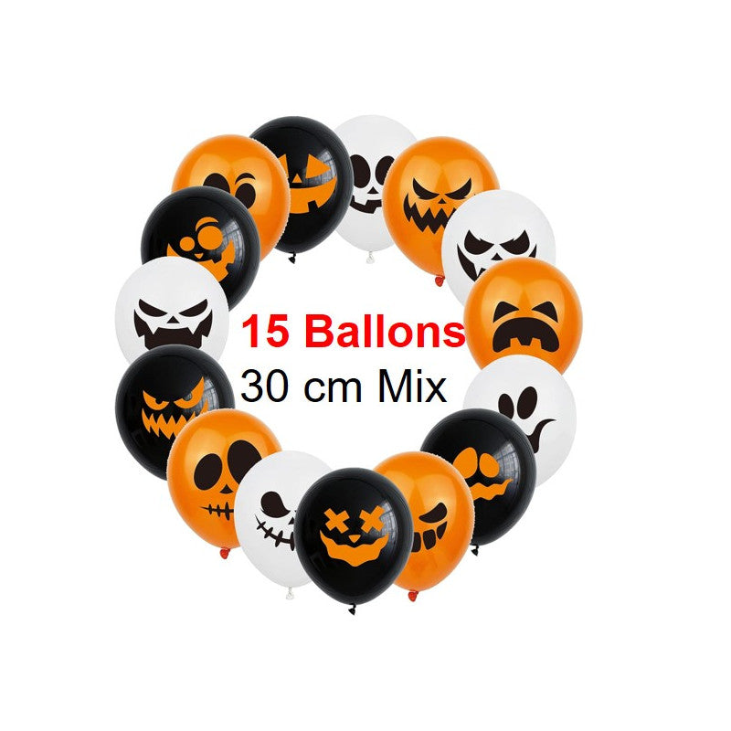 15 Ballons latex 30 cm - Halloween