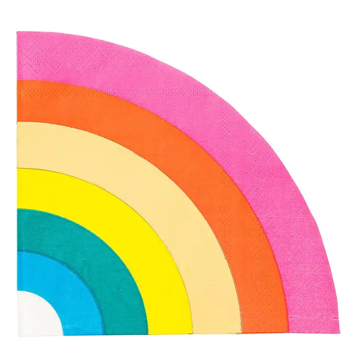 Rainbow Shaped Napkins - 16 Pack