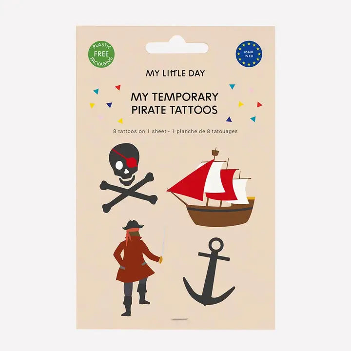 Board of 8 Pirate Tattoos