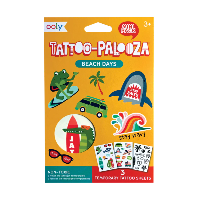 Mini Tattoo Palooza Temporary Tattoos - Beach Days