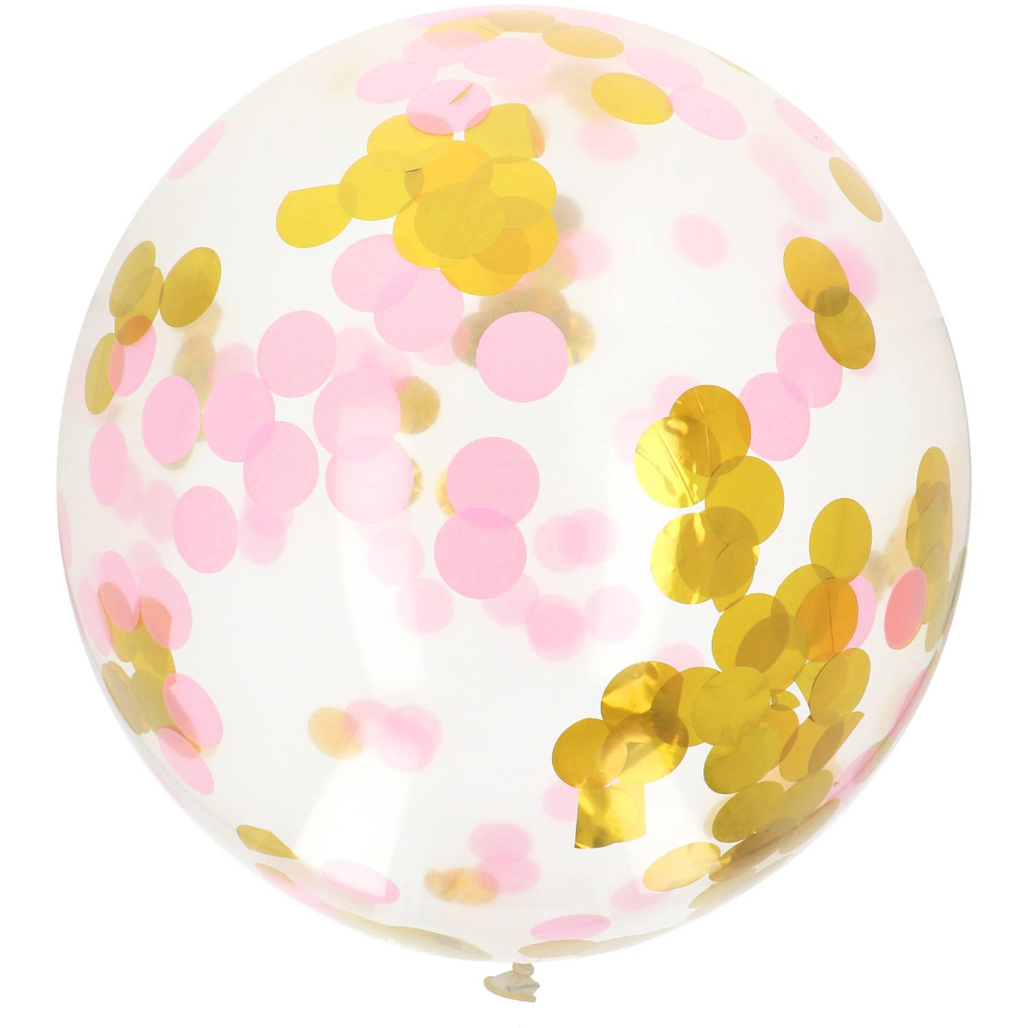 Balloon XL with Confetti Gold/Pink - 61 cm