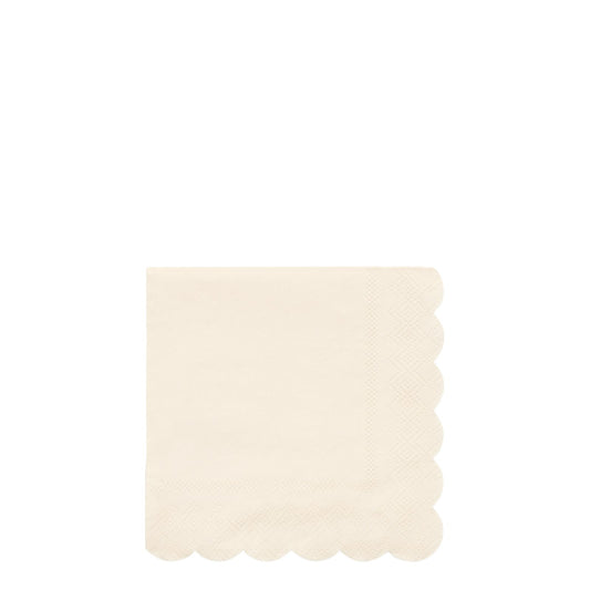 Cream paper napkins S