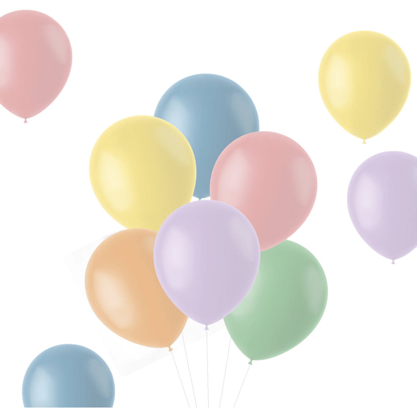 Balloons Translucent Pastels 33cm - 10 pieces