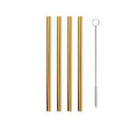 Metal straws gold