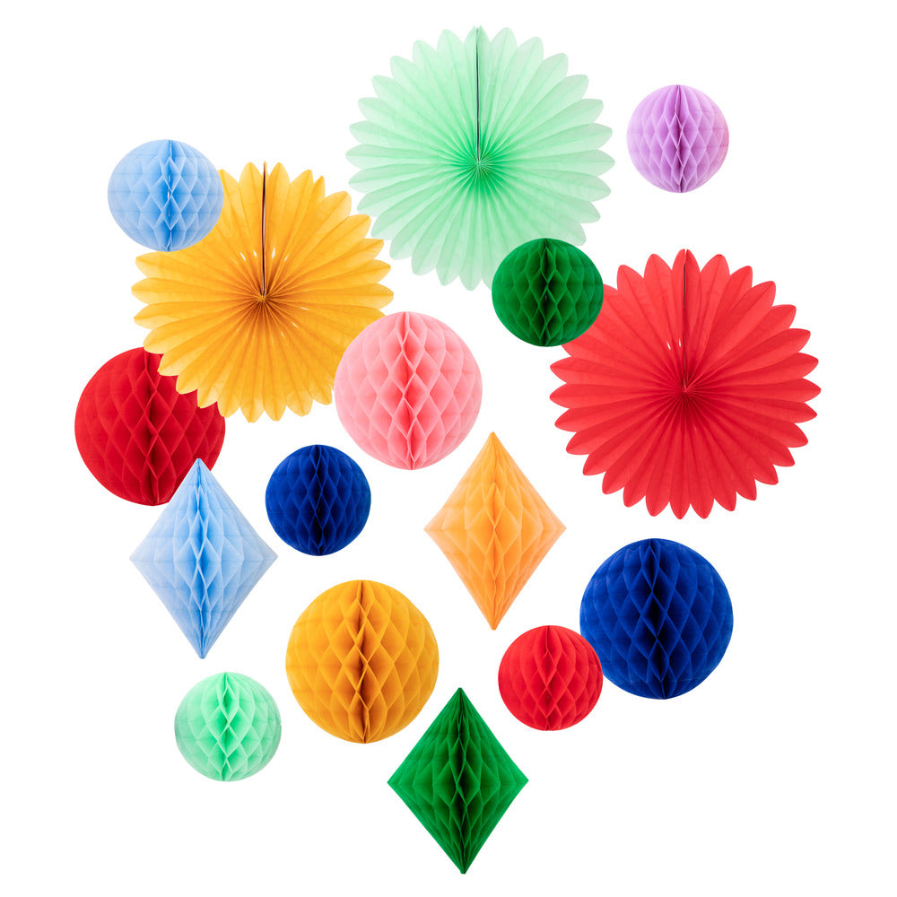 Rainbow honeycomb decoration kit