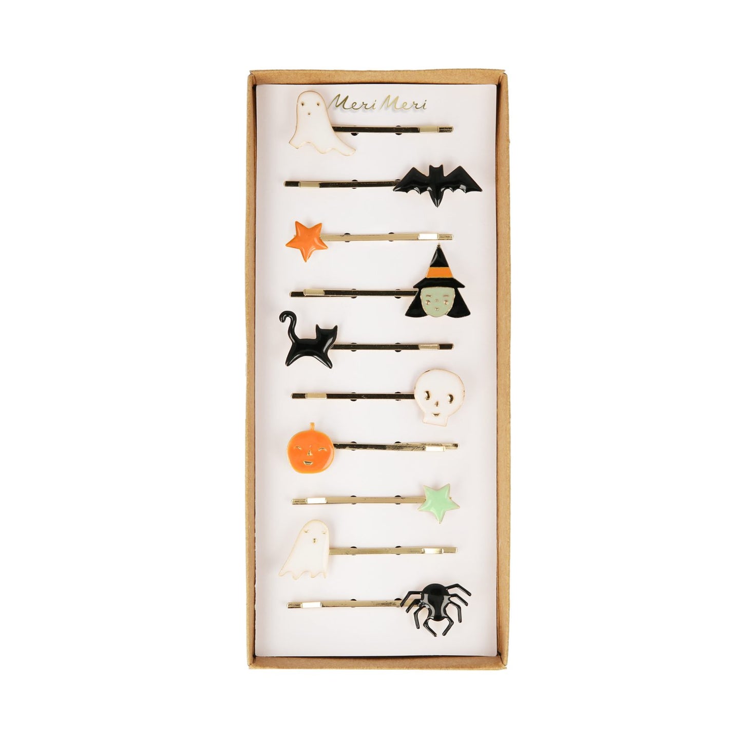 Enamel Halloween hair slides