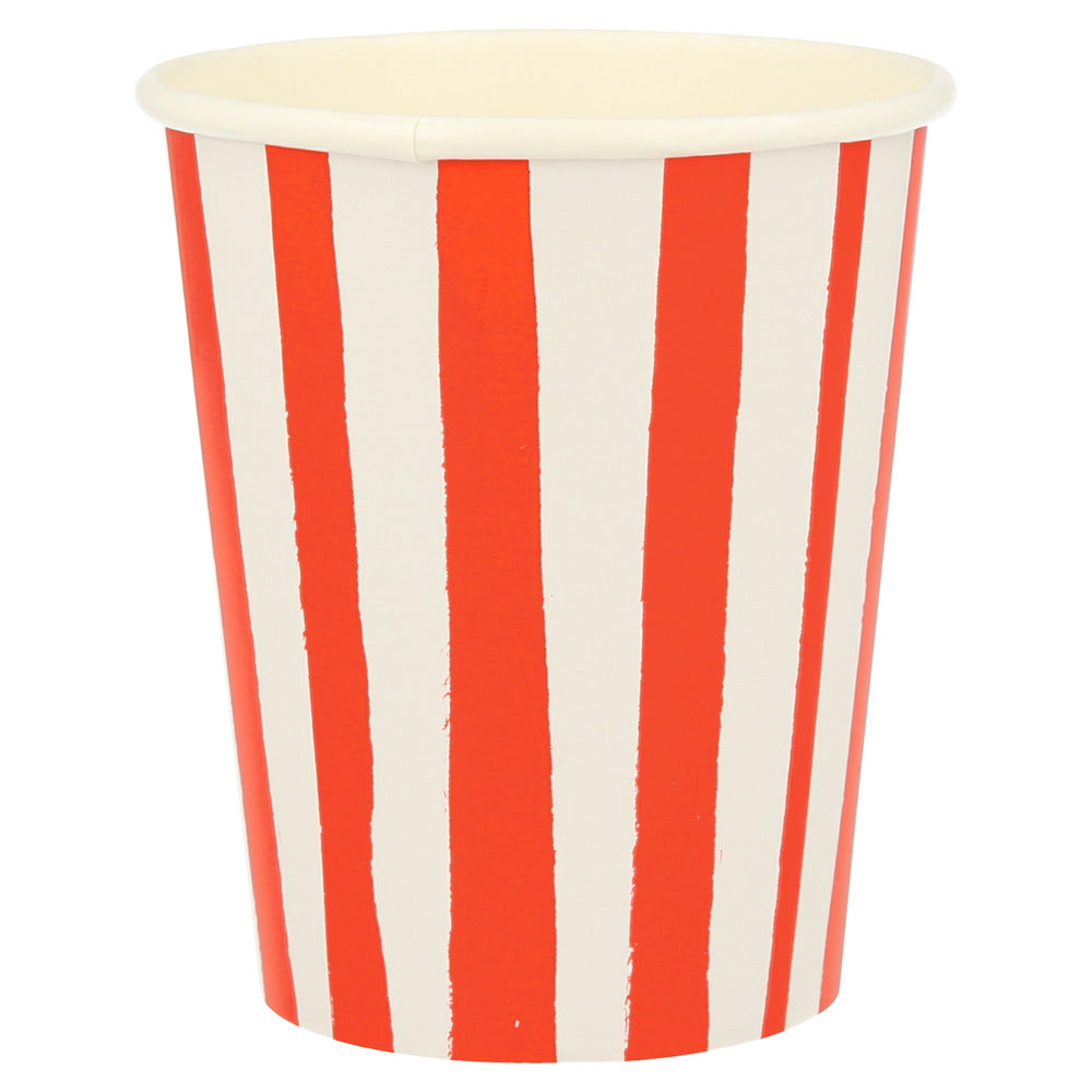 Red Stripes Cups