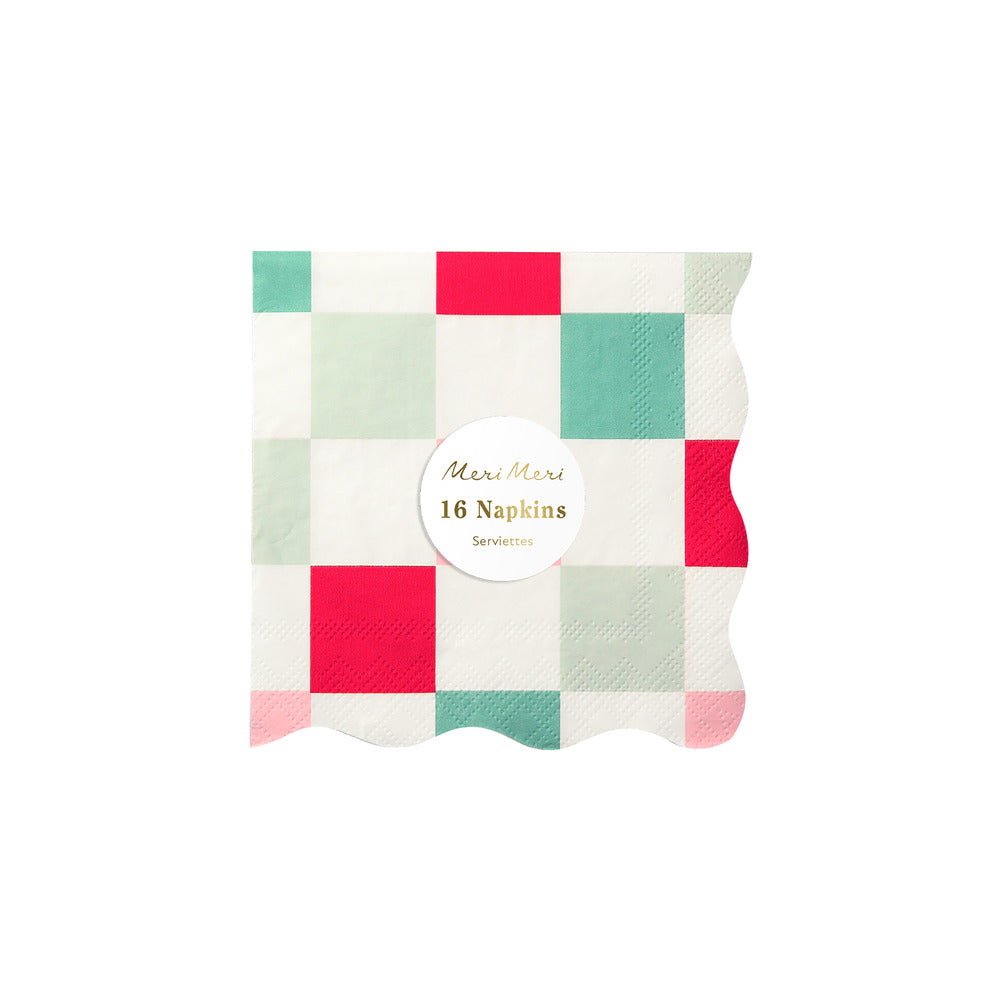 Multi check napkins S