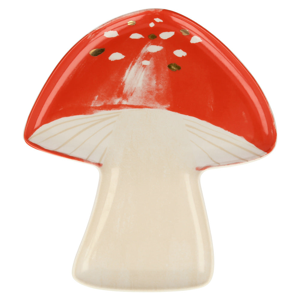 Porcelain mushroom plates