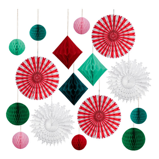 Christmas honeycomb decoration kit