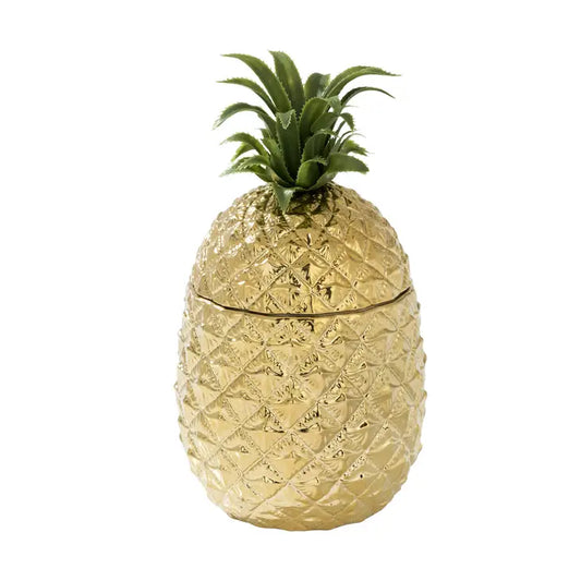 Seau à glace ananas doré avec couvercle