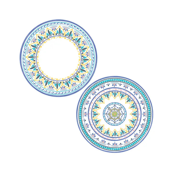 Souk Blue Paper Plates - 12 Pack