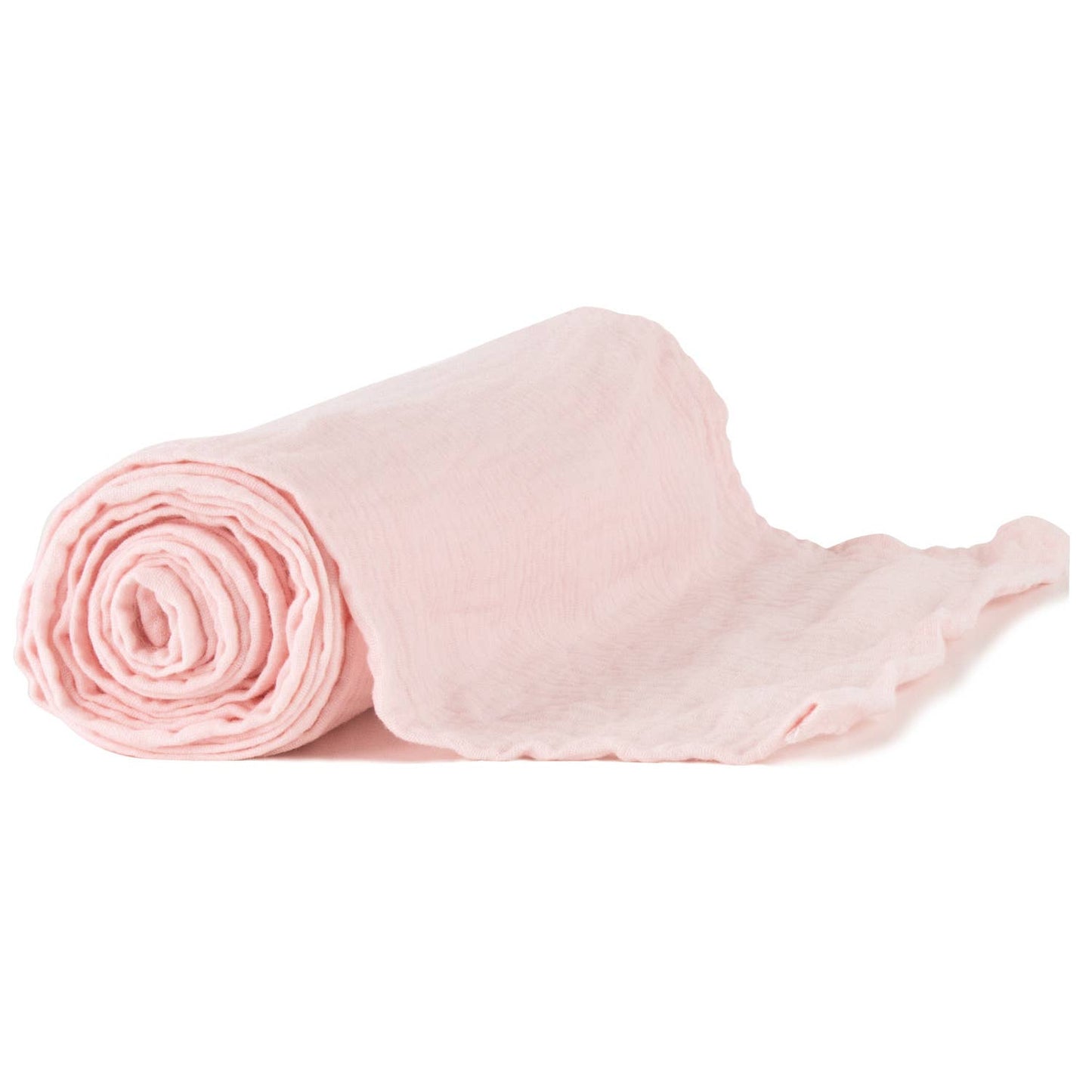 PASTEL PINK COTTON GAUZE TABLE RUNNER 300X30CM