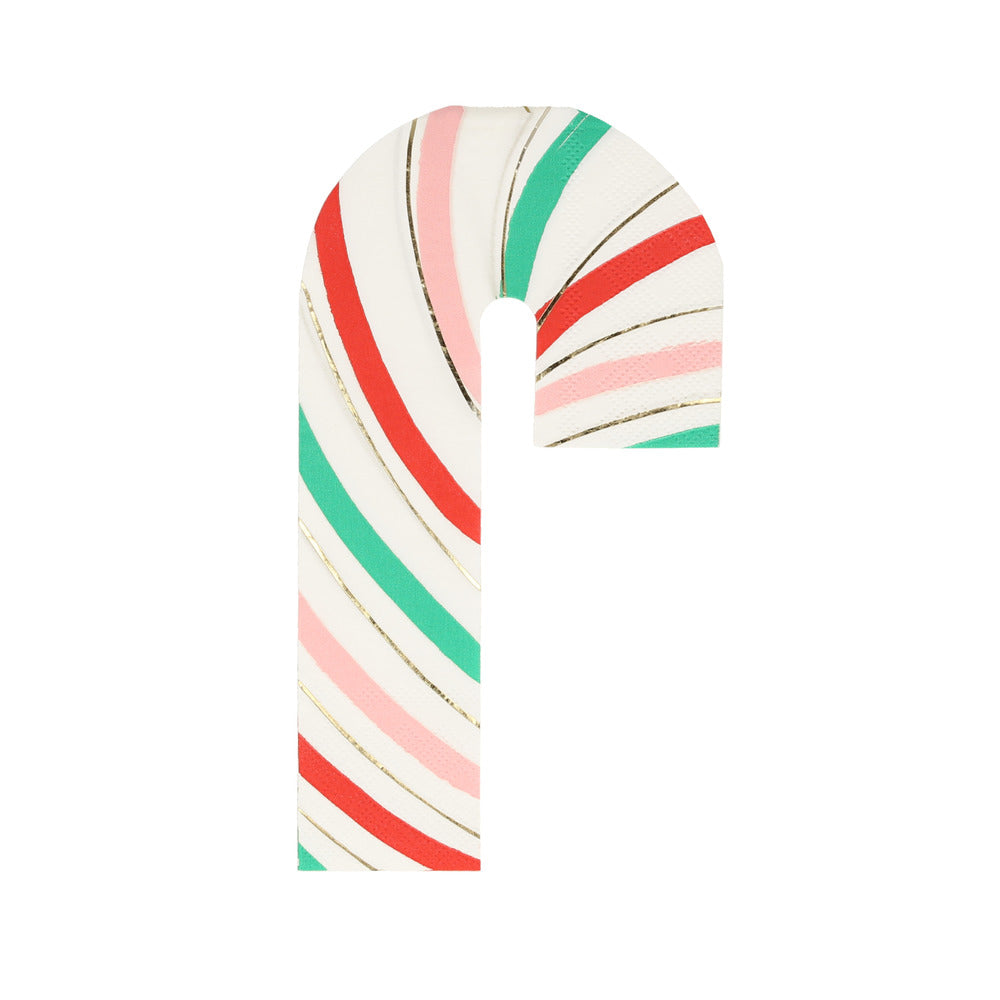 Stripy candy cane napkins