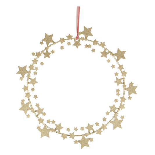 Sparkly star wreath