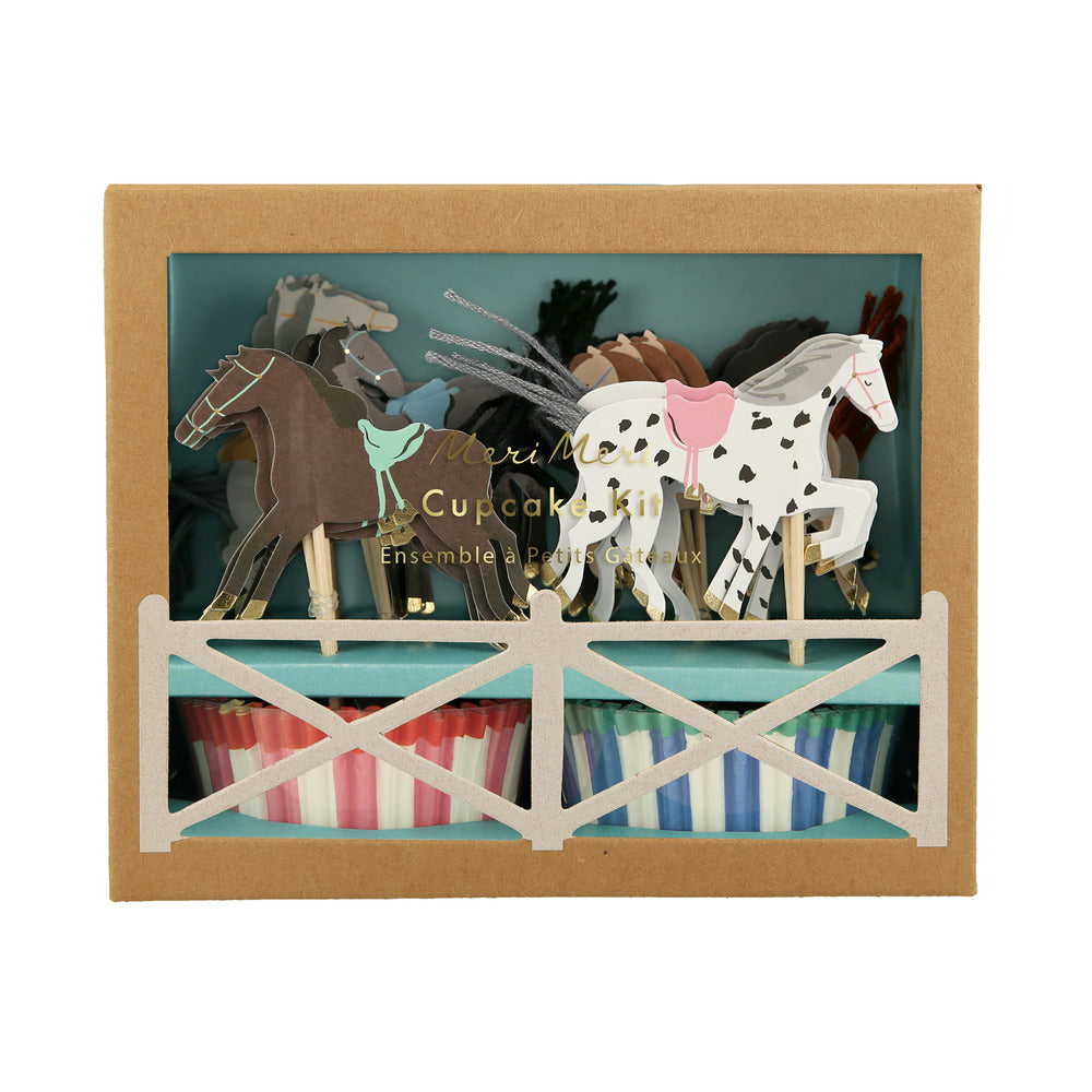 Horse cupcake kit (x 24 toppers)