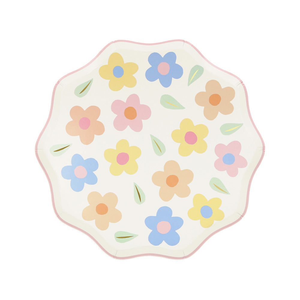 Happy flowers side plates