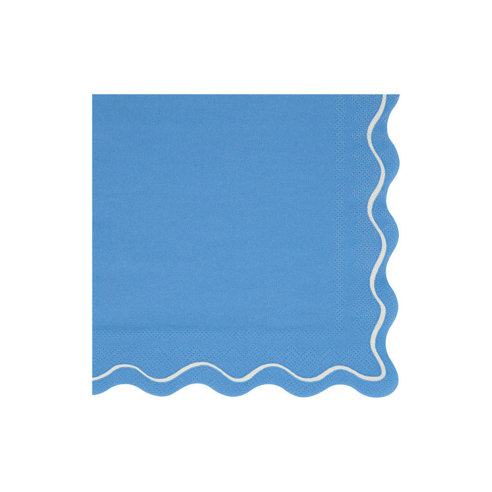 Mixed Wavy Line Large Napkins (x 16)