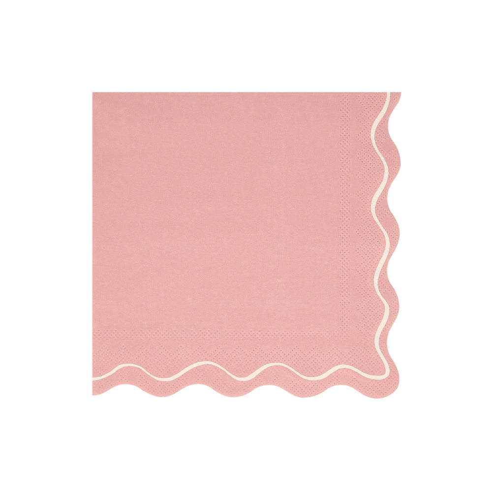 Mixed Wavy Line Large Napkins (x 16)