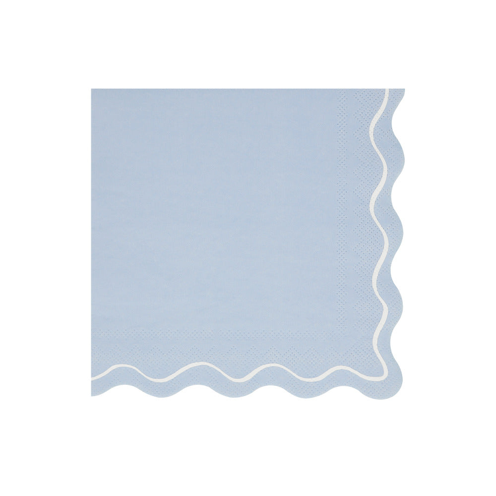 Mixed Wavy Line Large Napkins (x 16)