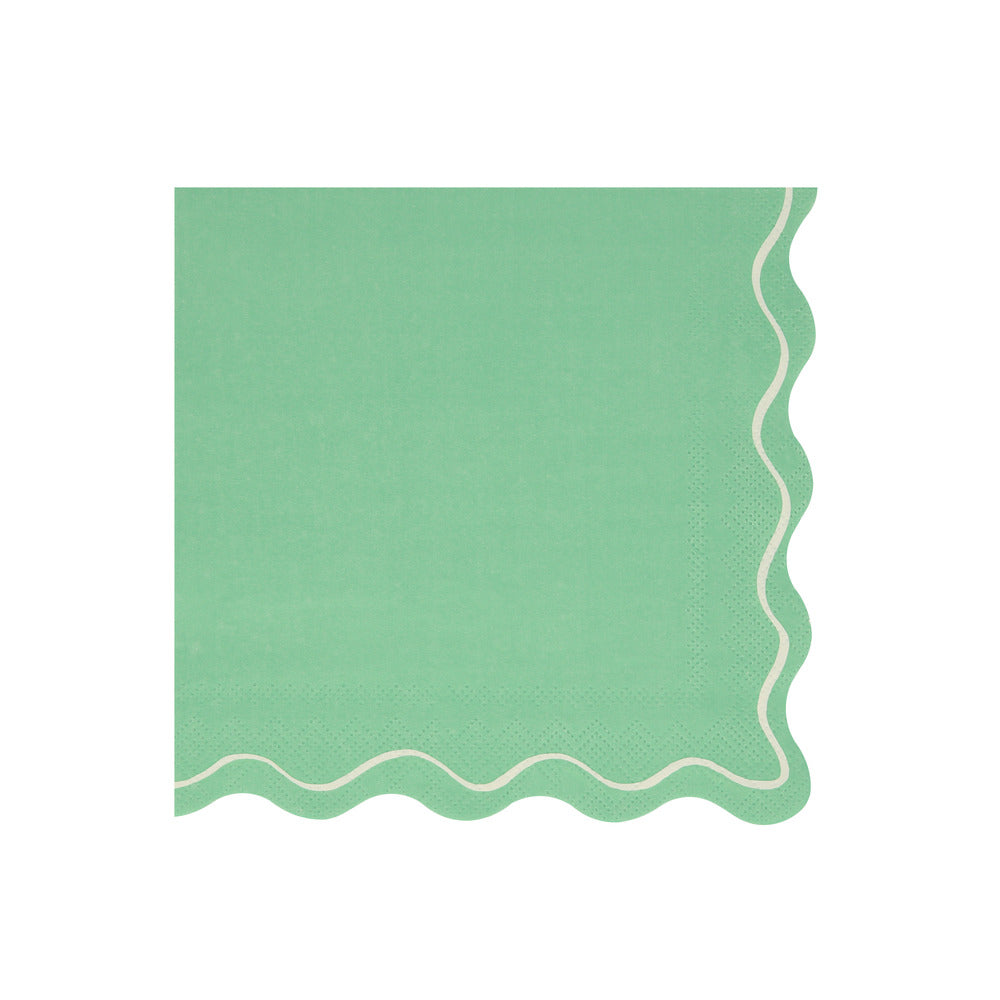 Mixed Wavy Line Large Napkins (x 16)