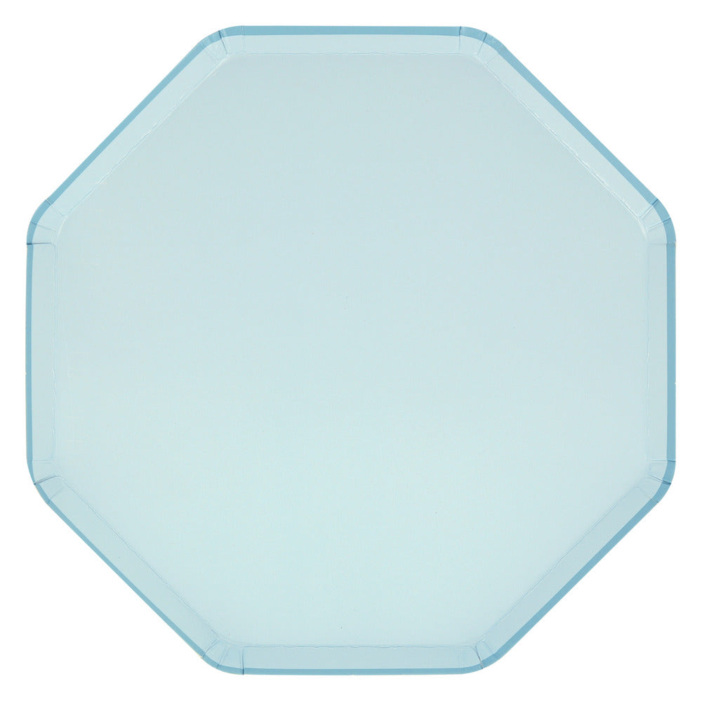 Summer Sky Blue Dinner Plates (x 8)