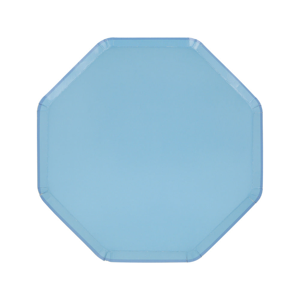 Cornflower Blue Side Plates (x 8)