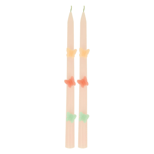 Butterfly Taper Candles (x 2)