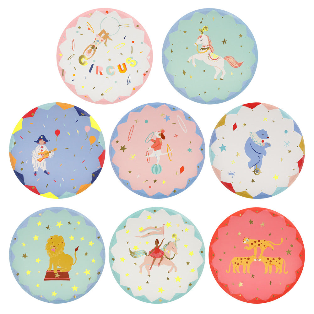 Circus Side Plates (x 8)