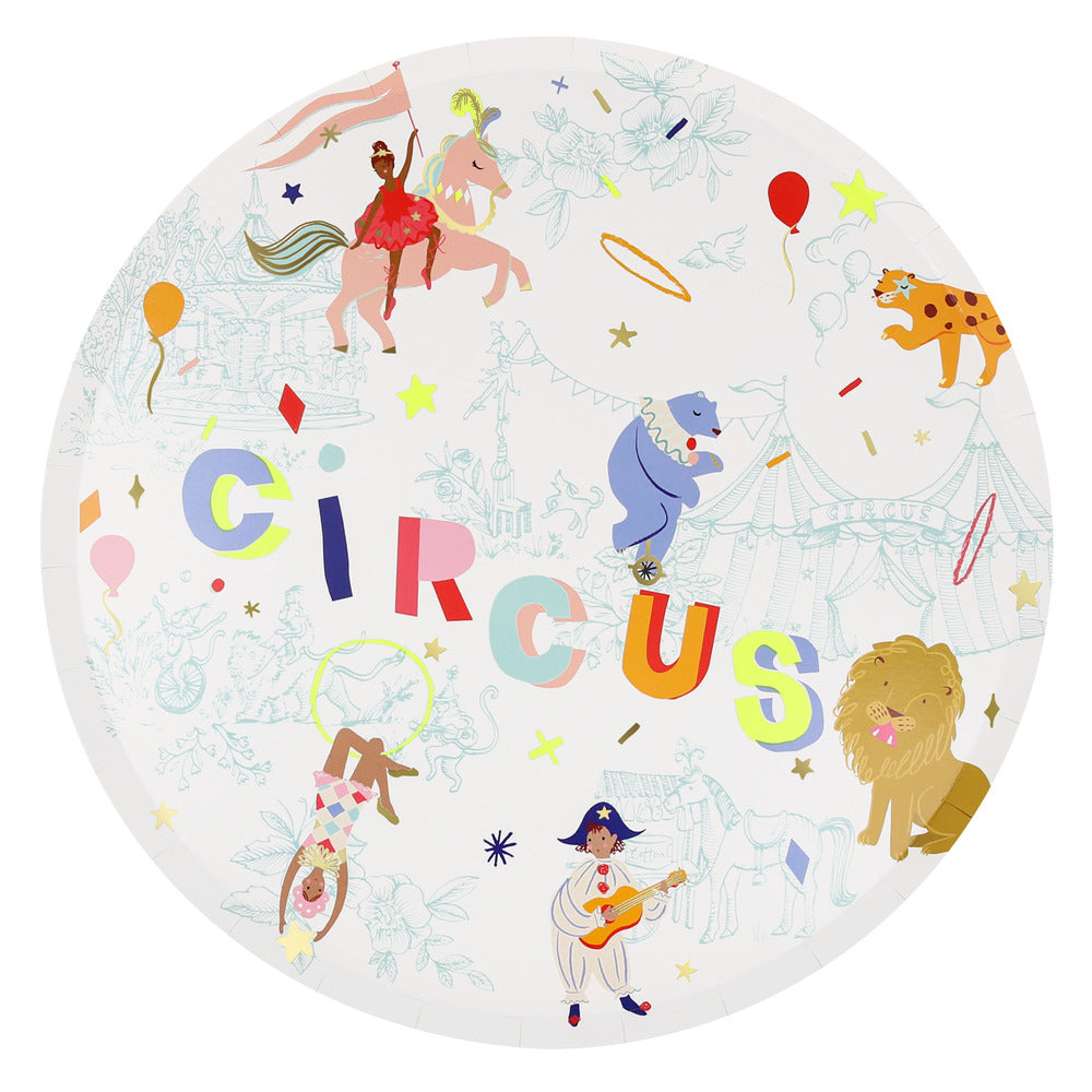 Circus Dinner Plates (x 8)