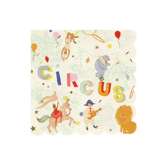 Circus Large Napkins (x 16)